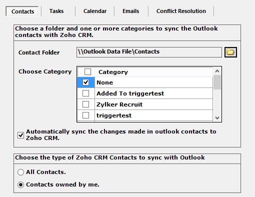 zoho outlook for mac